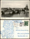 Ansichtskarte Köln Hohenzollernbrücke, Stadt Partie Am Rhein 1954 - Koeln