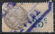 1925 France Timbre Fiscal 25c Used Stamp Thin Perf.13¼ (Yvert # FI9d) - Autres & Non Classés