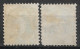 1891 SWITZERLAND Set Of 2 Used Stamps Perf.11½x11 (Michel # 59C,62C) CV €22.00 - Gebraucht