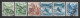 1948 SWITZERLAND Set Of 6 USED STAMPS (Scott # 317,318,320,321) CV $9.35 - Used Stamps