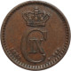 Denmark 1 Ore 1897 VBP, XF, &quot;King Christian IX (1873 - 1906)&quot; - Dänemark