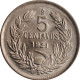 Chile 5 Centavos 1921 So, BU, &quot;Republic Of Chile (1899 - 1959)&quot; - Chili