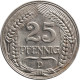 Germany 25 Pfennig 1911 D, XF, &quot;German Empire (1871 - 1922)&quot; - 2, 3 & 5 Mark Argento