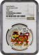 China 10 Yuan 2010, NGC PF70 UC, &quot;Year Of The Tiger, Colorized&quot; Top Pop - Cile