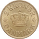 Denmark 2 Kroner 1939 N, UNC, &quot;King Christian X (1912 - 1947)&quot; - Dinamarca