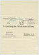 Schweiz / Helvetia 1940, Faltbrief Portofrei Wäckerlingstiftung Uetikon - Zürich , Rückseite Gebührenfreie Nachricht - Portofreiheit