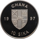 Ghana 10 Sika 1997, PROOF, &quot;Marine Life Protection&quot; - Ghana