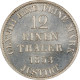 Hannover 1/12 Thaler 1853 B, PCGS MS64, &quot;King George V (1851 - 1866)&quot; - Taler En Doppeltaler