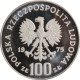 Poland 100 Zlotych 1975, PROOF, &quot;115th Anniv. - Birth Of Ignacy Jan Paderewski&quot; - Polen