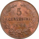 San Marino 5 Centesimi 1894, PCGS MS65 BN, &quot;Republic Of San Marino (1864-1938)&quot; - Autres – Afrique