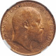 Great Britain 1/2 Penny 1910, NGC MS63 RB, &quot;King Edward VII (1902 - 1910)&quot; - Other & Unclassified