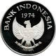 Indonesia 2000 Rupiah 1974, PROOF, &quot;Javan Tiger&quot; - Indonésie