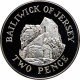 Jersey 2 Pence 1983, PROOF, &quot;Hermitage Of St. Helier&quot; Silver Coin - Andere & Zonder Classificatie