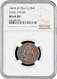 Papal States 1/2 Baiocco 1849 IIIIR, NGC MS64 BN, &quot;Pope Pius IX (1846 - 1878)&quot; - Panamá