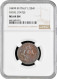 Papal States 1/2 Baiocco 1849 IIIIR, NGC MS64 BN, &quot;Pope Pius IX (1846 - 1878)&quot; - Panama