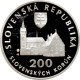 Slovakia 200 Korun 2004, PROOF, &quot;UNESCO World Heritage - Bardejov&quot; - Slovakia