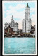 ► WOOLWORTH & MUNICIPAL Building  Vintage Card 1920s   - NEW YORK CITY - Manhattan