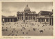 1938 VATICANO , TARJETA POSTAL CIRCULADA , SERIE BÁSICA , YV. 47 / 49 , PLAZA DE SAN PEDRO , JARDINES DEL VATICANO - Briefe U. Dokumente