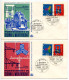 Germany, West 1966 4 FDCs Scott 965-966 Science & Technology Progress, 3-Phase Transmission & Dynamoelectric Principle - 1961-1970