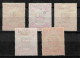 Labuan Year 1895  4/40c SG 75/79 Full Set Cat £150  MH Stamps - Nordborneo (...-1963)