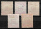 Labuan Year 1895  4/40c SG 75/79 Full Set Cat £150  MH Stamps - Noord Borneo (...-1963)