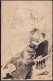 Gest. Träumereien Paar Tusche, Handgemalt, Unleserlich Sign. 1900 - Zonder Classificatie