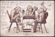 Gest. Affen Beim Skat 1902, RS Beschabt, Min. Best. - Speelkaarten