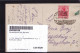 Gest. O-3256 Güsten Post Jugendstilrahmen 1920, 1x Briefmarke Entfernt - Stassfurt