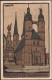 Gest. O-4000 Halle Marienkirche Steinzeichnung 1911 - Halle (Saale)