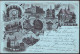 Gest. O-4320 Aschersleben 8-Bild-Litho 1902 - Aschersleben