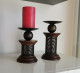 Delcampe - CANDELABROS DE METAL - Chandeliers, Candelabras & Candleholders