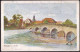 Gest. O-6908 Burgau Saalebrücke 1912, EK 6mm, Etwas Best. - Jena