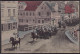 Gest. O-7200 Borna Dragoner-Regiment Zieht Durch Die Stadt 1908 - Borna