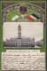 Gest. O-8280 Großenhain Rathaus Wappen-Prägekarte 1903 - Grossenhain