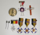 Militaria-insigne_Pélérinage_BE_FR_NL_CH_lot De 9 Médailles De Pélérinage Militaire_lot 01 - Bélgica