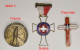 Militaria-insigne_Pélérinage_BE_FR_NL_CH_lot De 9 Médailles De Pélérinage Militaire_lot 01 - Belgium