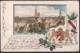 * Strassburg Blick Zum Ort, Min. Best., Wappen-Prägekarte - Elsass