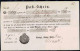 Gest. Postschein Waldenburg 1863 - Andere & Zonder Classificatie