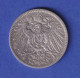 Deutsches Kaiserreich Silber-Kursmünze 1 Mark 1892 G Ss  - Other & Unclassified