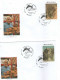 Czech Republic 2024 -  70 Years From Birth Paleontologist Currie, Set Of 8 FDC's, Personalised Stamps, Npostmark - Prehistóricos