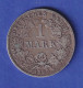 Deutsches Kaiserreich Silber-Kursmünze 1 Mark 1885 J Ss  - Sonstige & Ohne Zuordnung