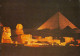 EGYPT - Giza - Pyramids - Sphinx - Used Postcard - Guiza