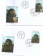 Czech Republic 2023 - Hominidae, Set 8 Cartes Maximum,  Self-adhesive Personalised Stamps, Nice Postmark - Prehistóricos