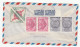 C 1955 Air Mail Via Clipper NICARAGUA  TRIANGULAR ROTARY Stamps LLOYDS AGENCY COAT Of ARMS Advert COVER To GB Aviation - Nicaragua