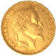 Second-Empire-50 Francs Napoléon III Tête Laurée 1866 Strasbourg - 50 Francs-or