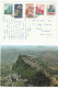 1958 San Marino Cover GARIBALDI  Views FLOWER Etc Stamps Postcard  To GB - Lettres & Documents