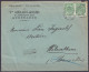 Env. "Draperies Geerlandt-Janssens" Affr. Paire N°83 Càd AUDENAERDE /24 JANV 1910 Pour BRUXELLES, Réexpédiée à WOLVERTHE - 1893-1907 Wappen
