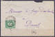 Env. Affr. N°30 Càd REBECQ-ROGNON /28 JUIN 1878 Pour DINANT - Boîte Rurale "O" (au Dos: Càd Arrivée DINANT) - Patte Manq - 1869-1883 Leopold II.
