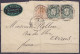 L. Affr. N°28 + Paire N°30 (vert-gris) Càd STAVELOT /23 FVER. 1874 Pour ARRAS France - Càd Passage LILLE (au Dos: Càd Ar - 1869-1883 Léopold II