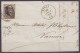 L. Affr. N°14 P28 Càd CINEY /17 FEVR 1864 Pour NAMUR (au Dos: Càd Arrivée  NAMUR) - 1863-1864 Medaillen (13/16)